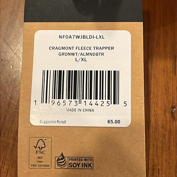 The North Face Cragmont Fleece Trapper Hat Winter new Adult L / XL - Picture 13 of 13